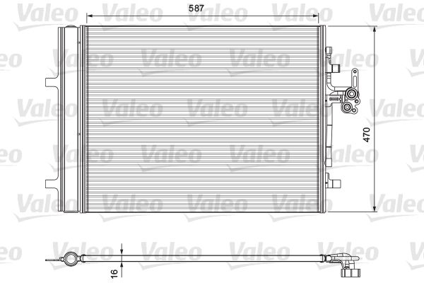 Skraplacz, klimatyzacja VALEO 814318