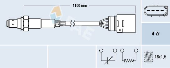 Sonda lambda FAE 77140