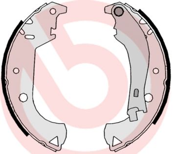 Zestaw szczęk hamulcowych BREMBO S 23 524