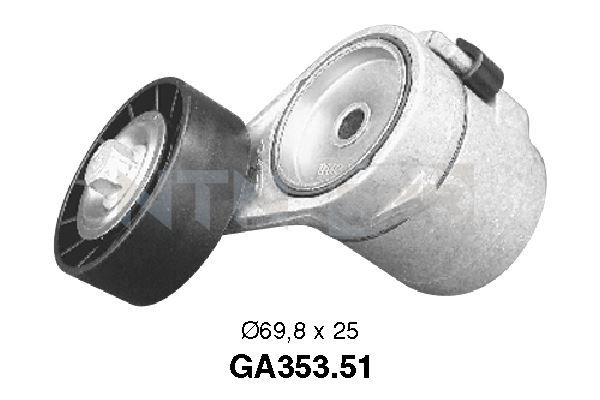 Rolka napinacza, pasek klinowy wielorowkowy SNR GA353.51