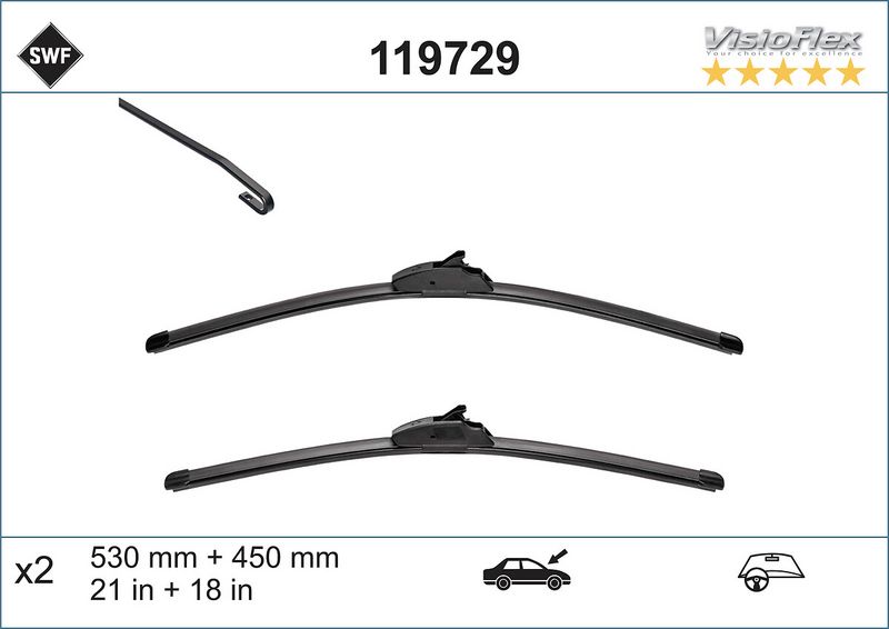 Pióro wycieraczki SWF 119729
