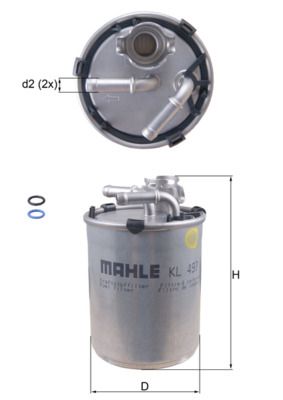 Filtr paliwa KNECHT KL 497D