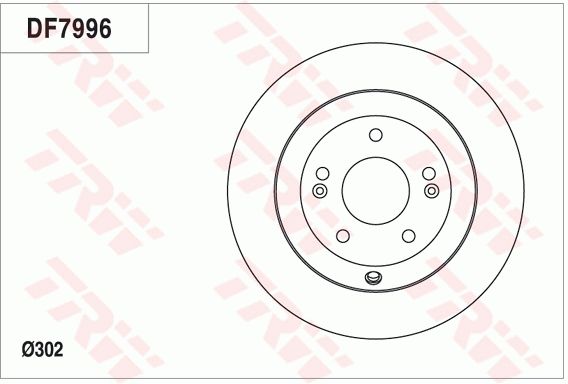 Tarcza hamulcowa TRW DF7996