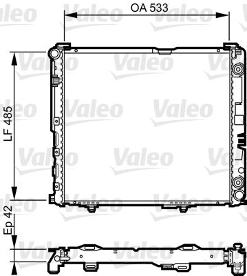 Chłodnica, układ chłodzenia silnika VALEO 732591