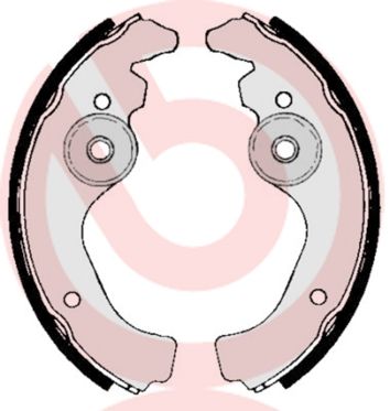 Zestaw szczęk hamulcowych BREMBO S 23 502