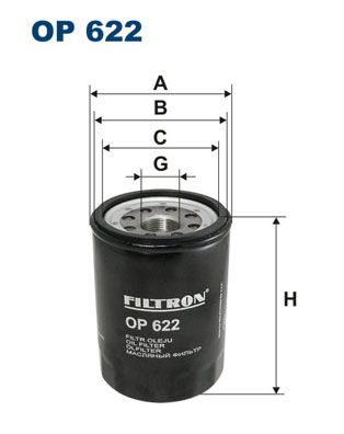 Filtr oleju FILTRON op 622