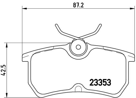 Zestaw klocków hamulcowych, hamulce tarczowe BREMBO P 24 047