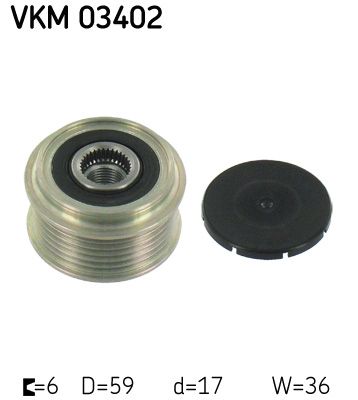 Alternator - sprzęgło jednokierunkowe SKF VKM 03402