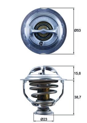 Termostat, płyn chłodzący MAHLE TX12395D