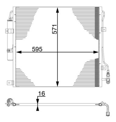 Skraplacz, klimatyzacja MAHLE AC760000S