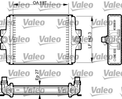 Chłodnica, układ chłodzenia silnika VALEO 735467