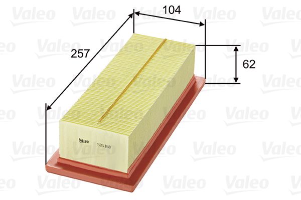 Filtr powietrza VALEO 585168