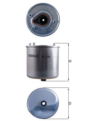 Filtr paliwa MAHLE KL780