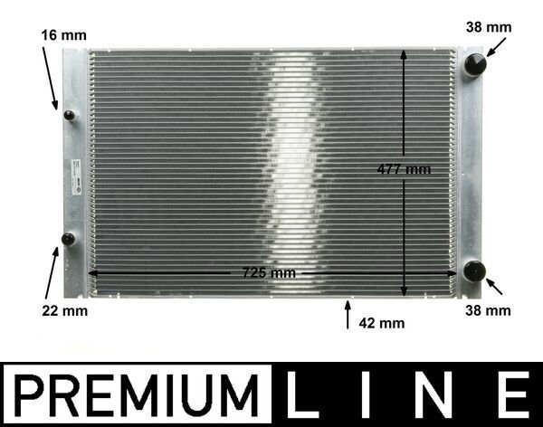 Chłodnica, układ chłodzenia silnika MAHLE cr 576 000p