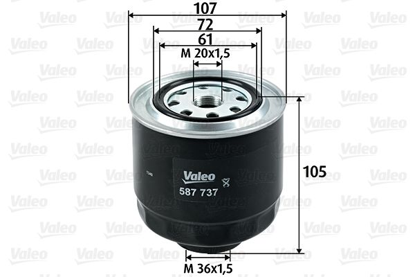Filtr paliwa VALEO 587737