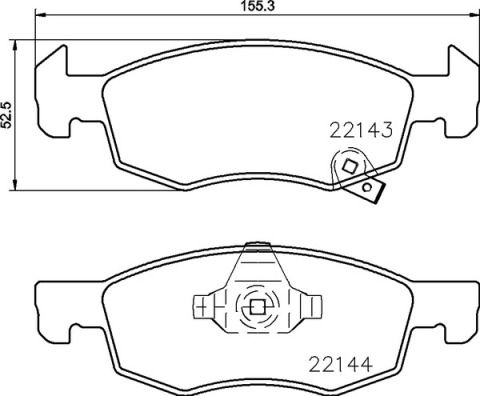 Zestaw klocków hamulcowych, hamulce tarczowe BREMBO P 59 084