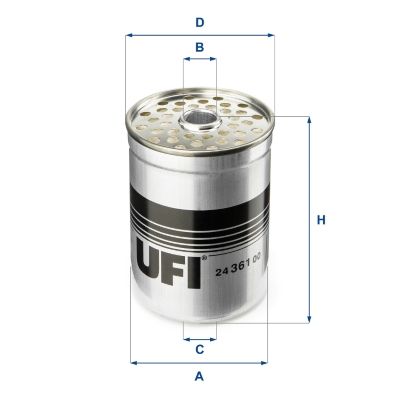 Filtr paliwa UFI 24.361.00