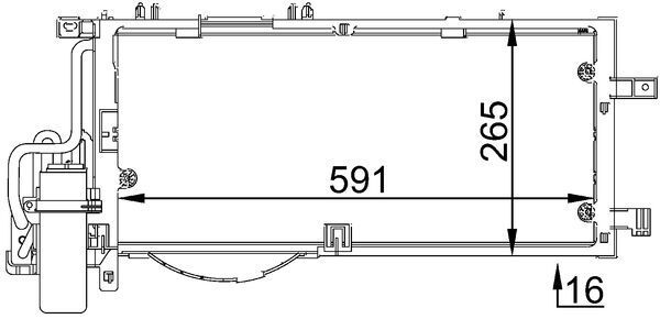 Skraplacz, klimatyzacja MAHLE AC309001S