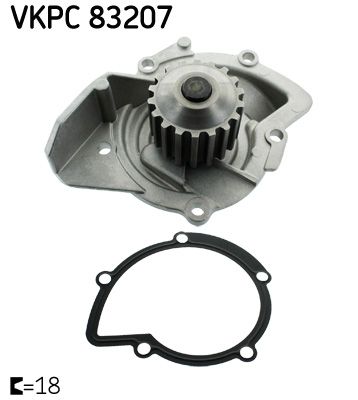 Pompa wody, chłodzenie silnika SKF VKPC 83207