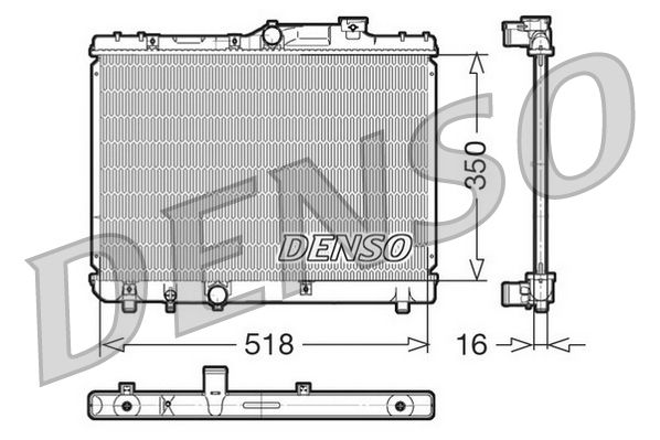 Chłodnica, układ chłodzenia silnika DENSO DRM50029