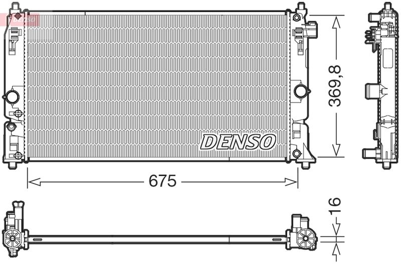 Chłodnica, układ chłodzenia silnika DENSO DRM50150
