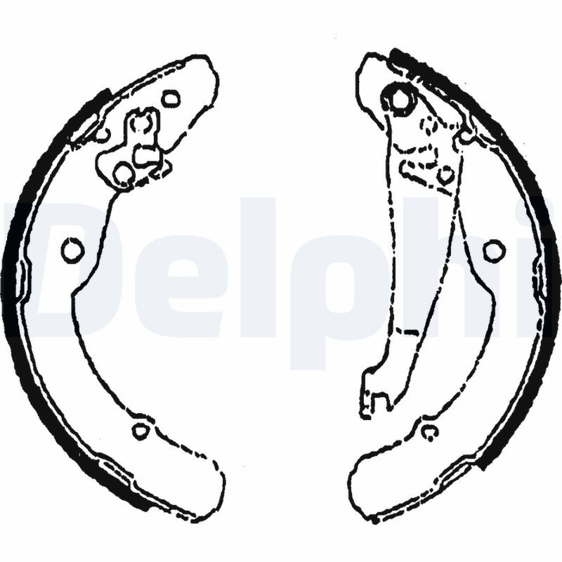 Zestaw szczęk hamulcowych DELPHI LS1784