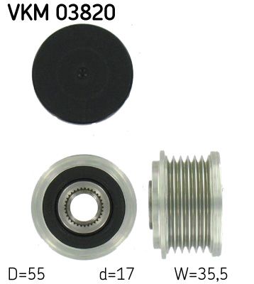 Alternator - sprzęgło jednokierunkowe SKF VKM 03820