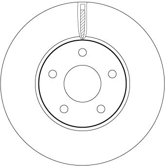 Tarcza hamulcowa TRW DF6975