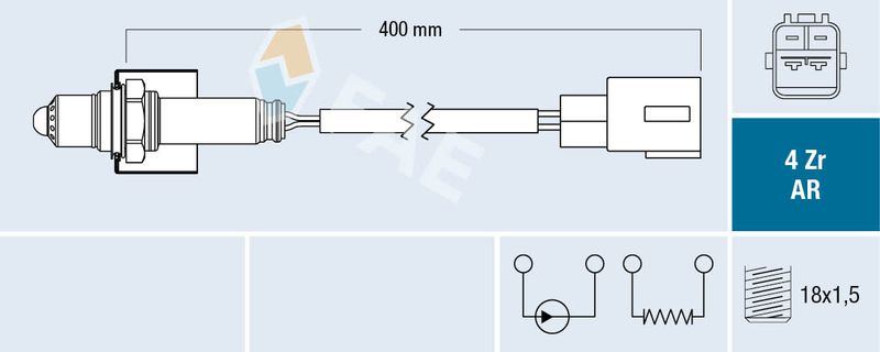 Sonda lambda FAE 75654