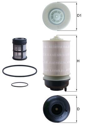 Filtr paliwa MAHLE KX581KIT