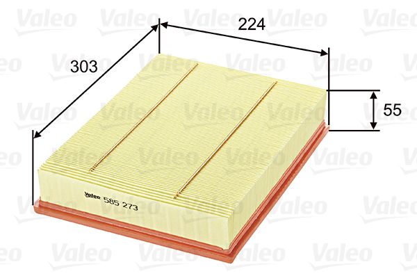 Filtr powietrza VALEO 585273