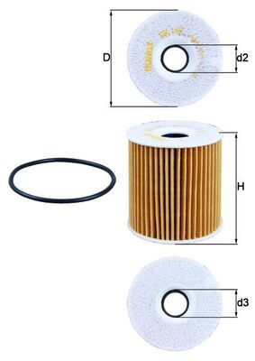 Filtr oleju MAHLE OX149D