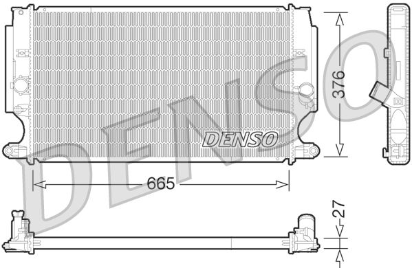 Chłodnica, układ chłodzenia silnika DENSO DRM50072