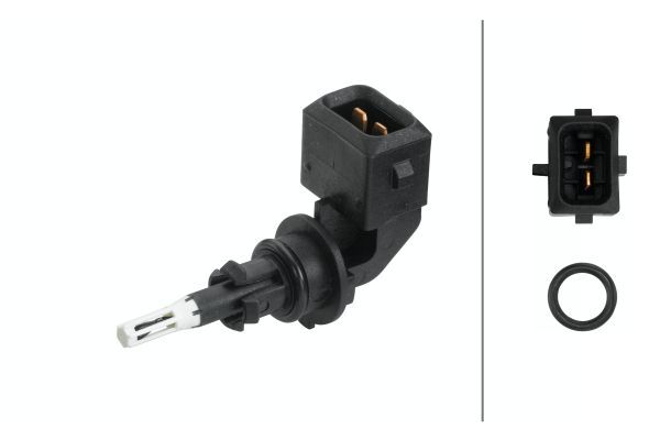 Czujnik, temperatura powietrza dolotowego HELLA 6pt 009 109-351