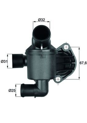 Termostat, płyn chłodzący MAHLE TI3587