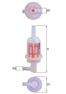 Filtr paliwa MAHLE KL 33