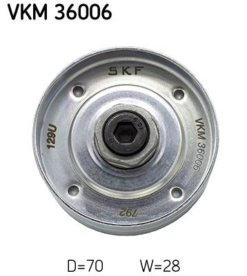 rolka kierunkowa / prowadząca, pasek klinowy zębaty SKF VKM 36006