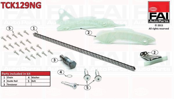 Zestaw łańcucha rozrządu FAI AutoParts tck129ng
