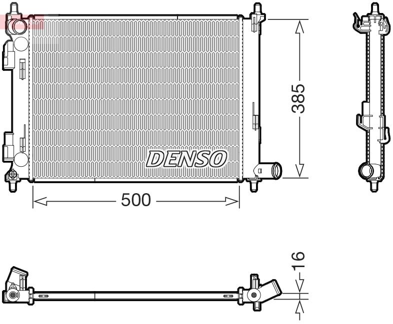 Chłodnica, układ chłodzenia silnika DENSO DRM43013
