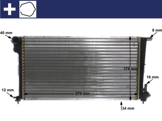 Chłodnica, układ chłodzenia silnika MAHLE CR624000S