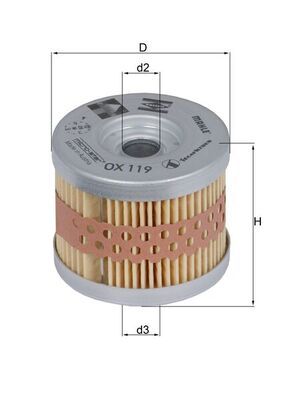 Filtr oleju MAHLE OX119
