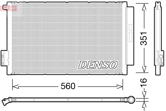 Skraplacz, klimatyzacja Denso DCN09043