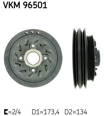 Koło pasowe, wał korbowy SKF vkm 96501
