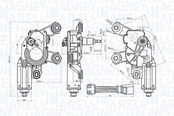 Silnik wycieraczek MAGNETI MARELLI 064073100010