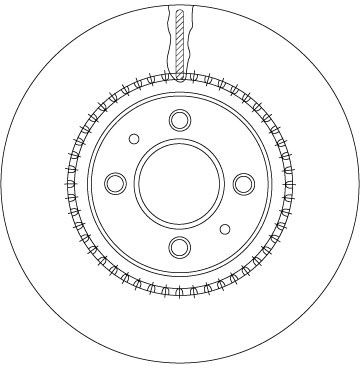 Tarcza hamulcowa TRW DF6904
