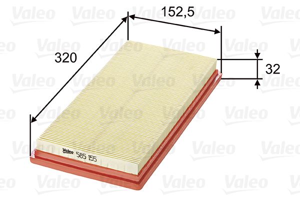 Filtr powietrza VALEO 585155