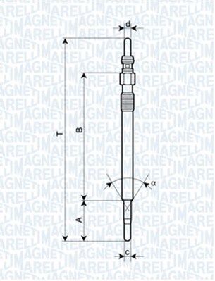 Świeca żarowa MAGNETI MARELLI 062900047304