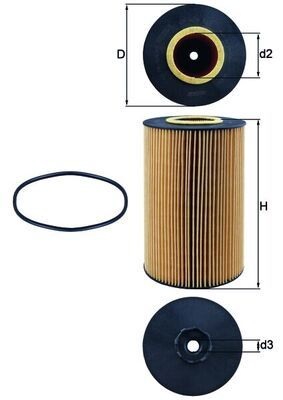 Filtr oleju MAHLE OX426D