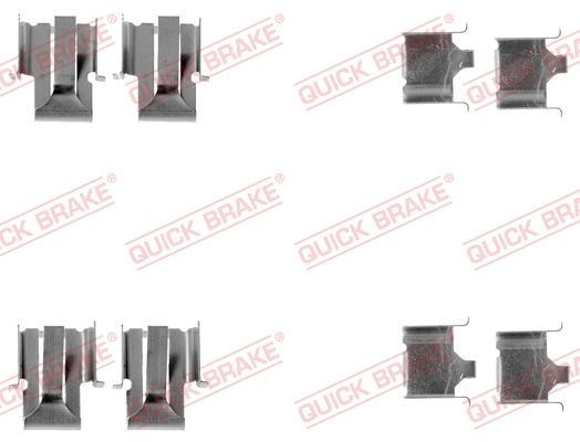 Zestaw akcesoriów, klocki hamulcowe QUICK BRAKE 109-1078