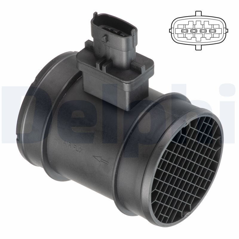 Przepływomierz masowy powietrza DELPHI AF10698-12B1
